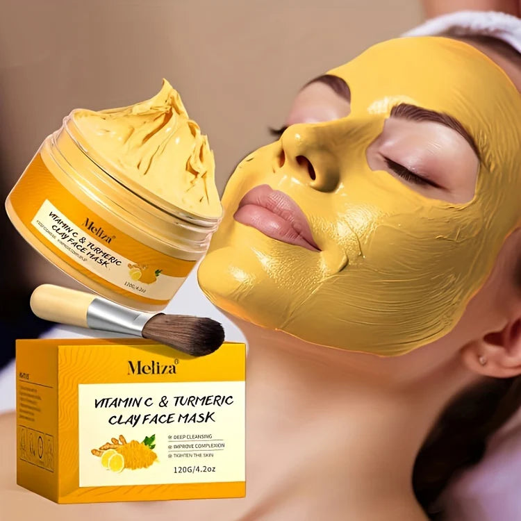 Vitamin C + Turmeric Clay Mask – Deep Cleansing (50g)