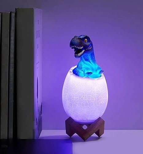 DinoGlow 3D Night Lamp – Egg & Dinosaur Design