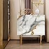 Golden White Peel & Stick Wallpaper – Waterproof & Oilproof Wall & Furniture Stickers