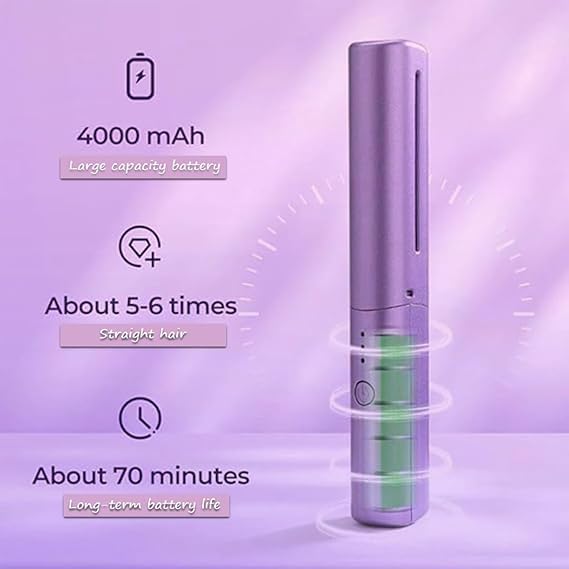 Mobile Heat Comb-Wireless Electric Hair Straightening Comb
