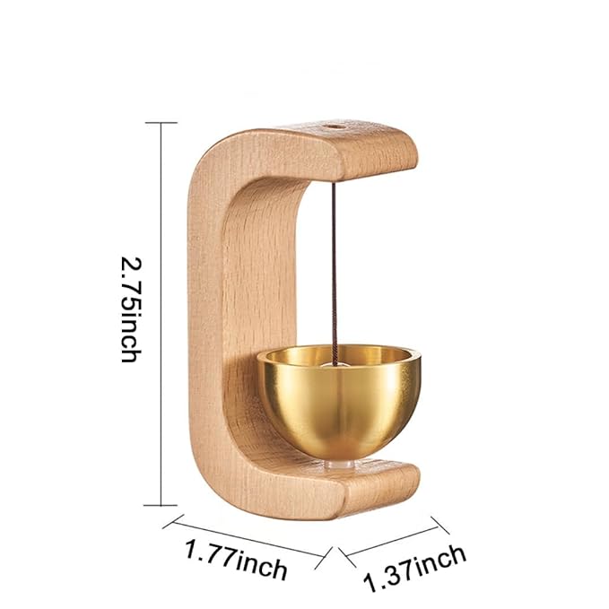 SereneWood Brass Door Chime – Elegant & Soothing