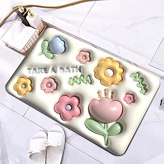 3D Anti-Skid Water Absorbent Mat – Style Meets Function