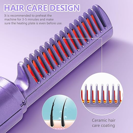 Mobile Heat Comb-Wireless Electric Hair Straightening Comb
