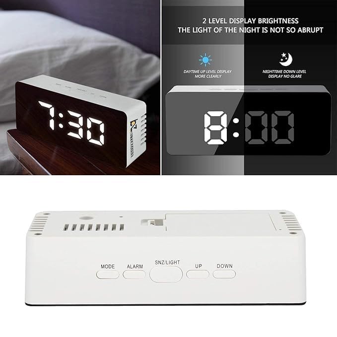 LED Mirror Digital Alarm Clock – Wake Up Beautifully, Without Your Phone