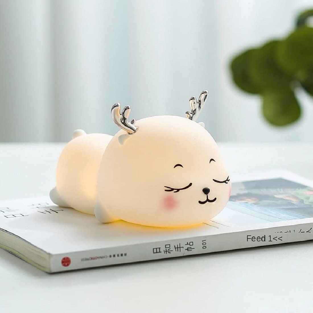 BrightDeer Touch LED Night Lamp – 7-Color Soft Glow