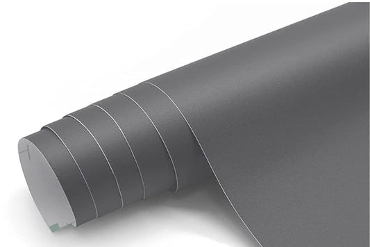 DIY Dark Grey Matte Peel & Stick Wallpaper – Instant Furniture & Wall Makeover