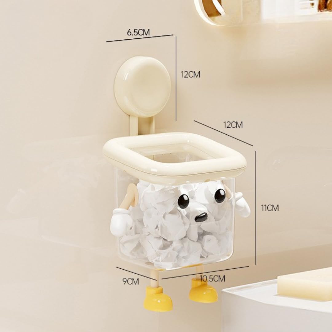 Cartoon Wall Mounted Storage Box with Suction Cup ( Pack of 2)