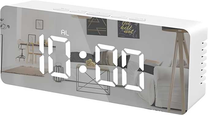 LED Mirror Digital Alarm Clock – Wake Up Beautifully, Without Your Phone