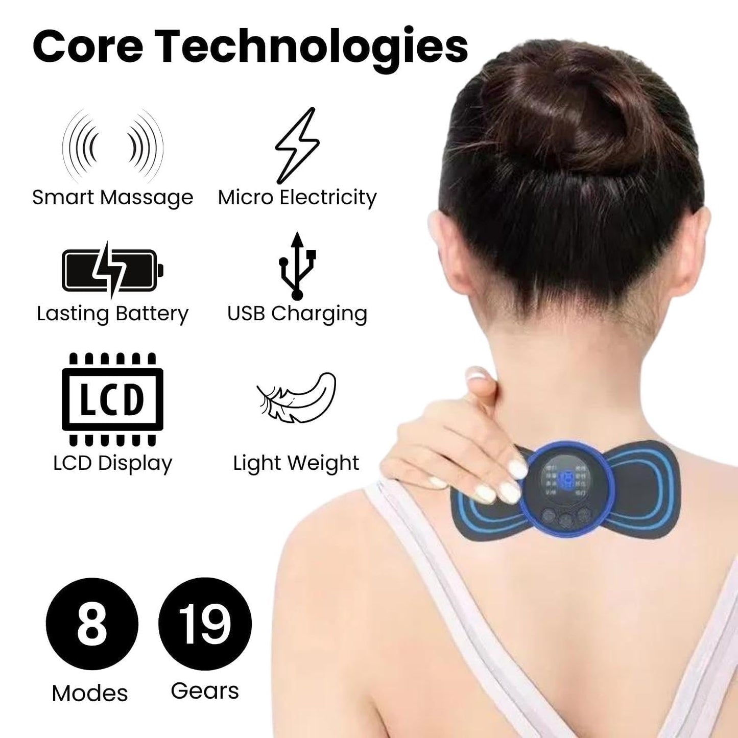 Wireless Mini Body Massager Machine|  Portable Butterfly Massager
