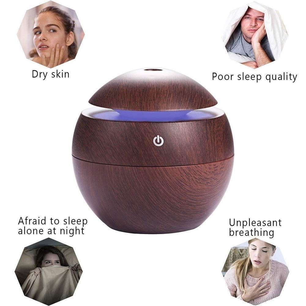 Round Humidifier- Wooden