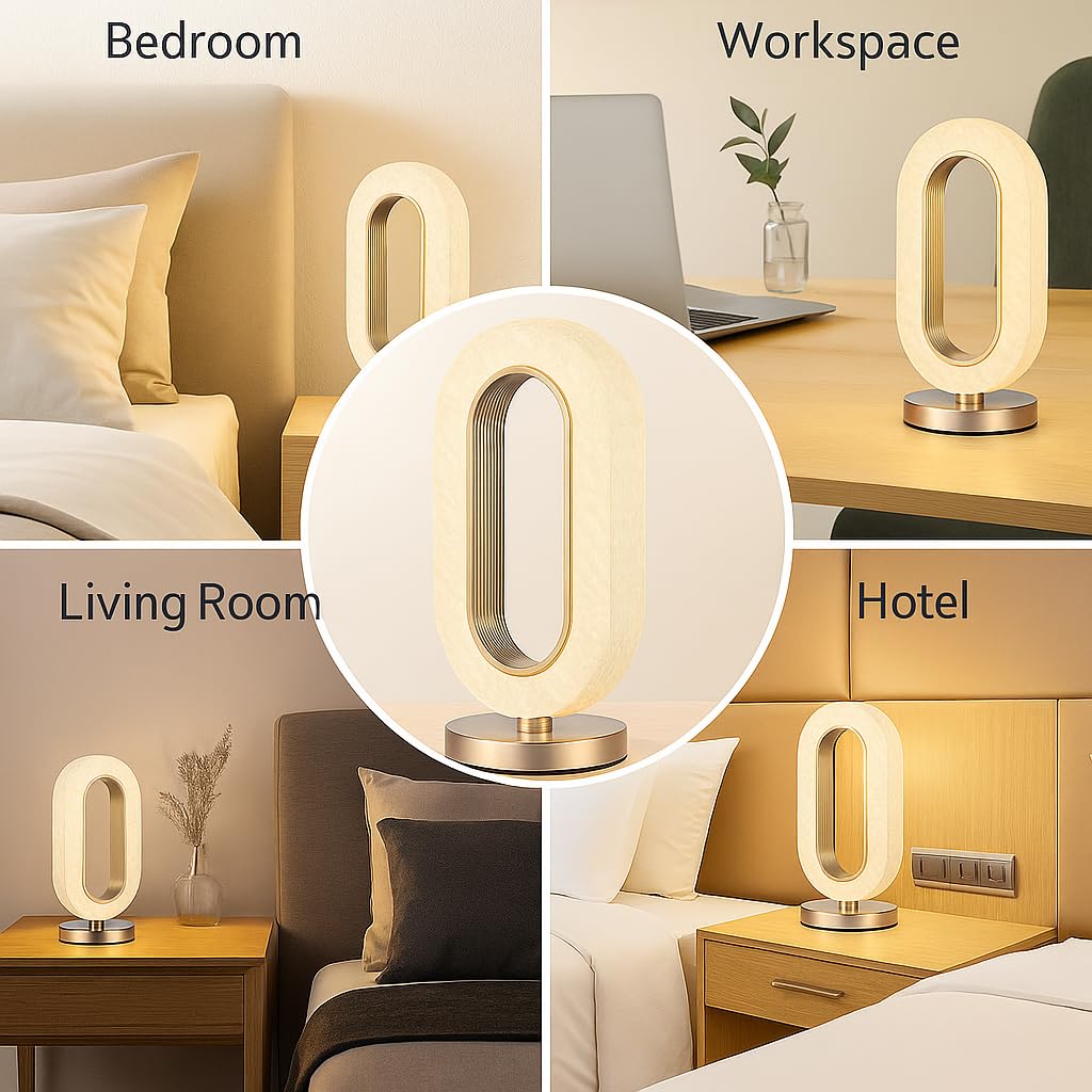 Oval Acrylic Crystal Lamp| Touch Control Desk Night Light