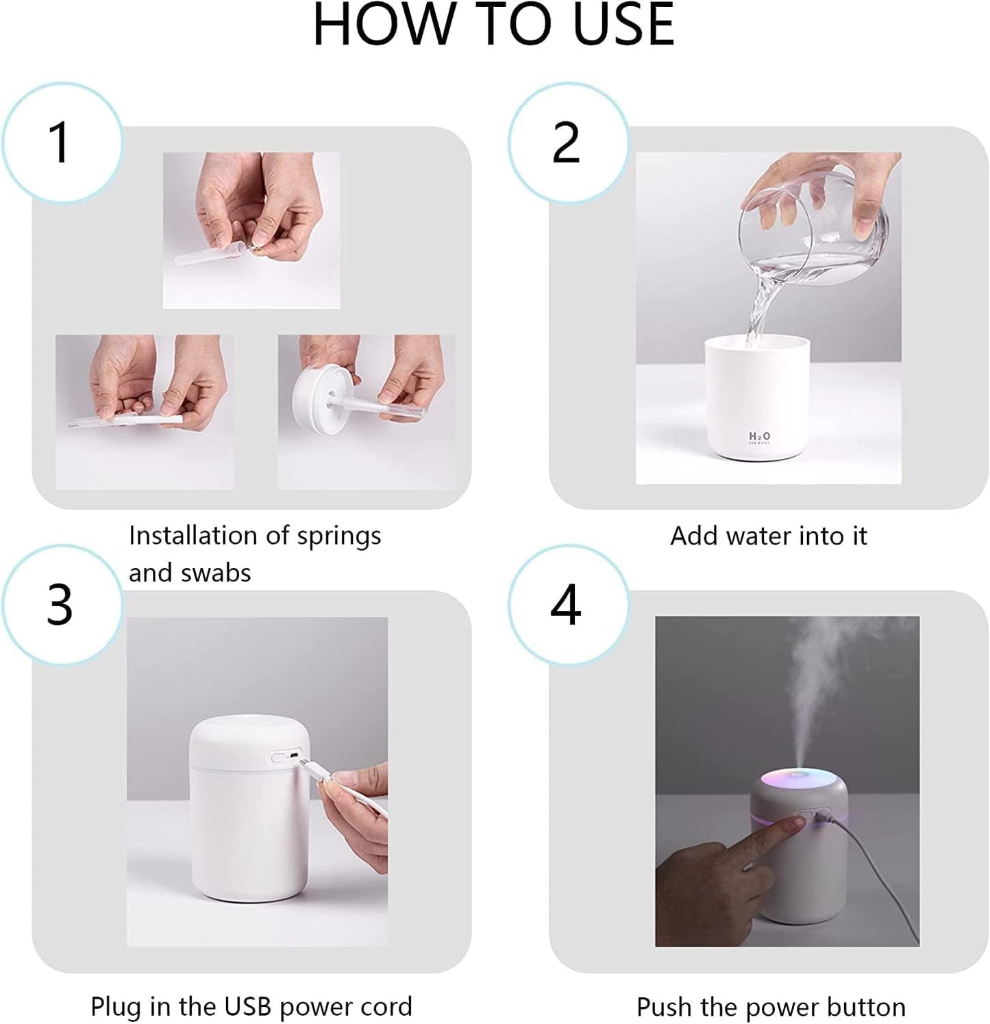 BINSBARRY Ultrasonic Humidifier & Diffuser — Product Description