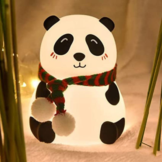 BrightPanda Touch Silicone Night Lamp – Rechargeable Multicolor
