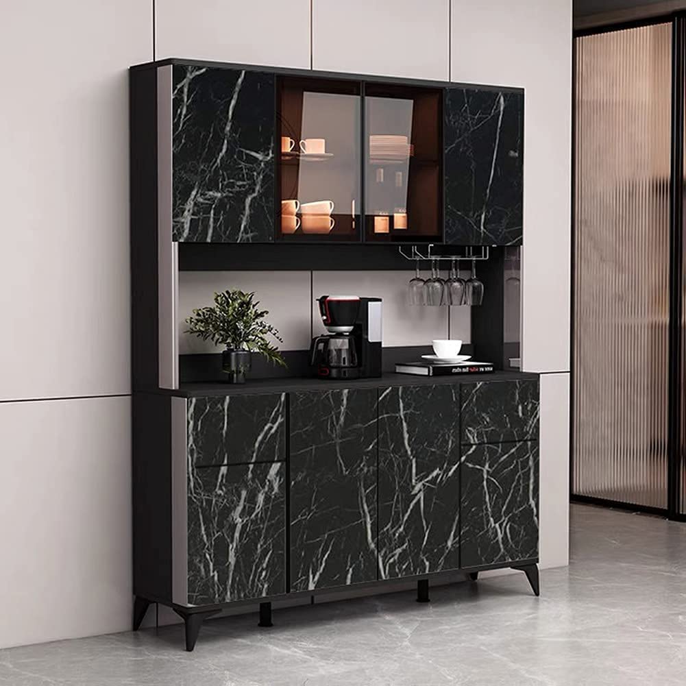 DIY Black Marble Peel & Stick Wallpaper β Waterproof, Self-Adhesive