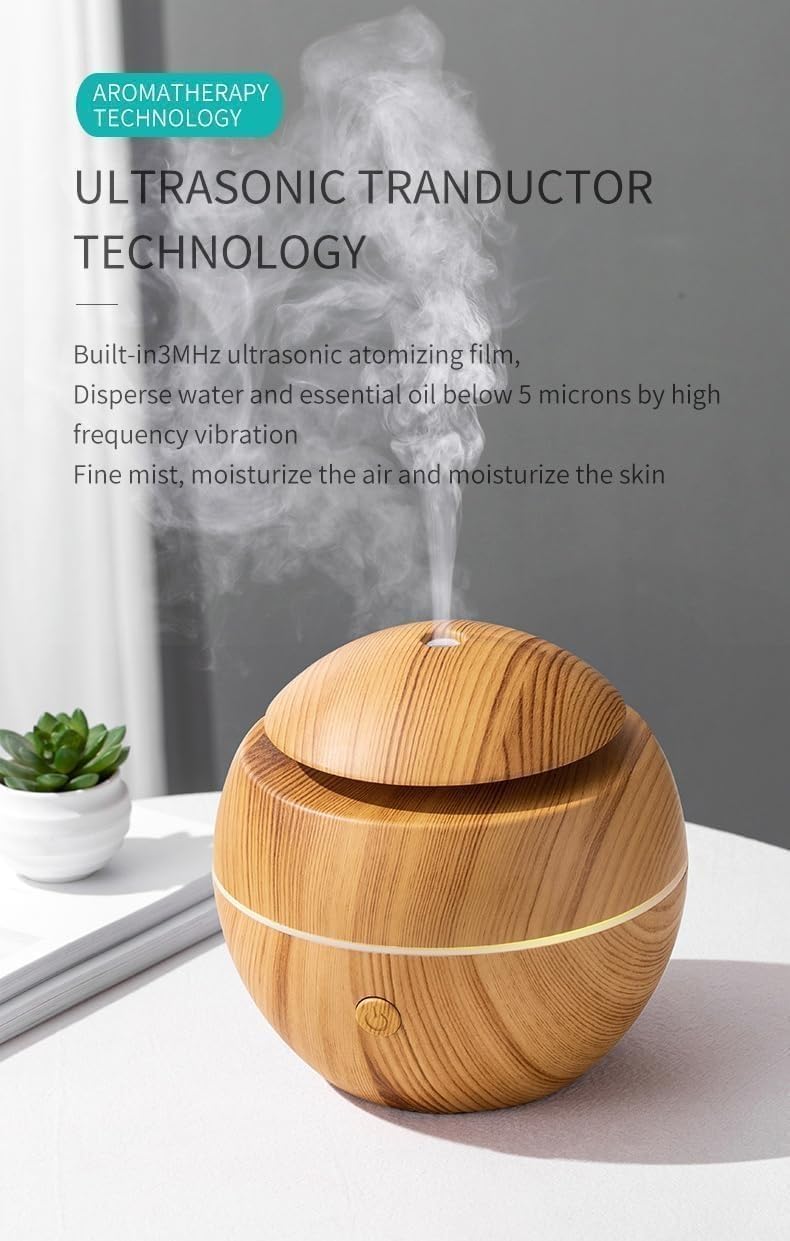 Round Humidifier- Wooden