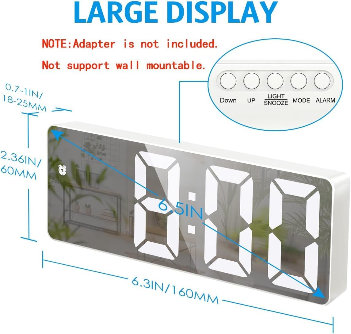Digital Mirror Clock