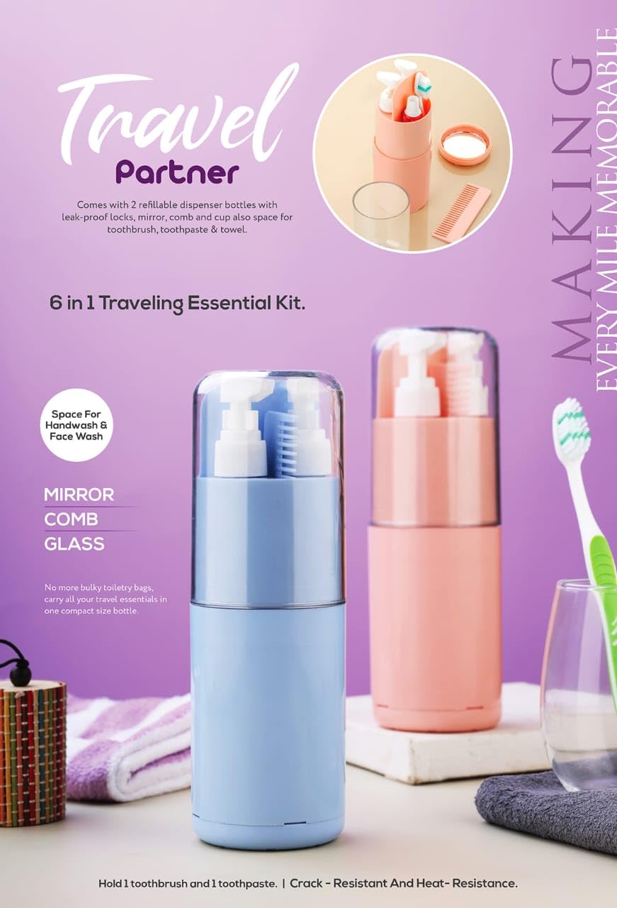 Travel Kit 6 in 1 | Toiletry Organizer for Modern Travelers