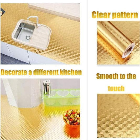 Imported Gold Matte Wallpaper – Peel & Stick, Self-Adhesive, Premium Decorative Vinyl