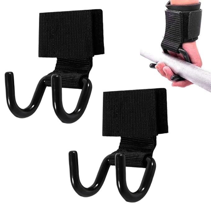ProGrip Weight Lifting Hooks | Padded Wrist Support