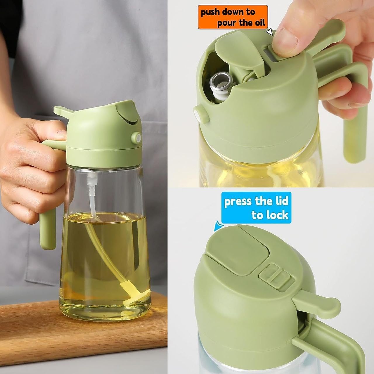 DualFlow™ 2-in-1 Oil Sprayer & Dispenser