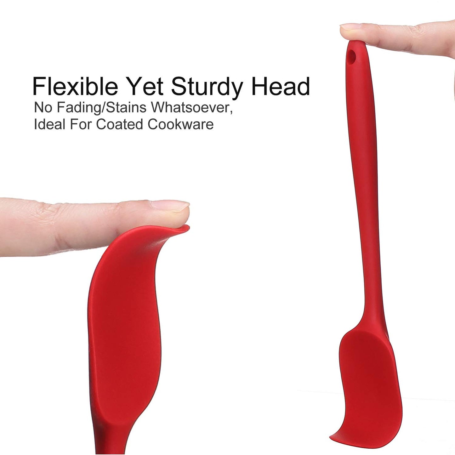 6 Pcs Silicone Spatula Set for Cooking | Non-Stick Silicone