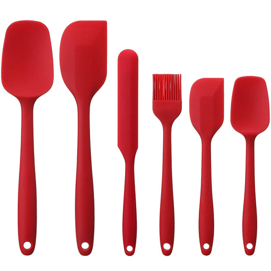 6 Pcs Silicone Spatula Set for Cooking | Non-Stick Silicone