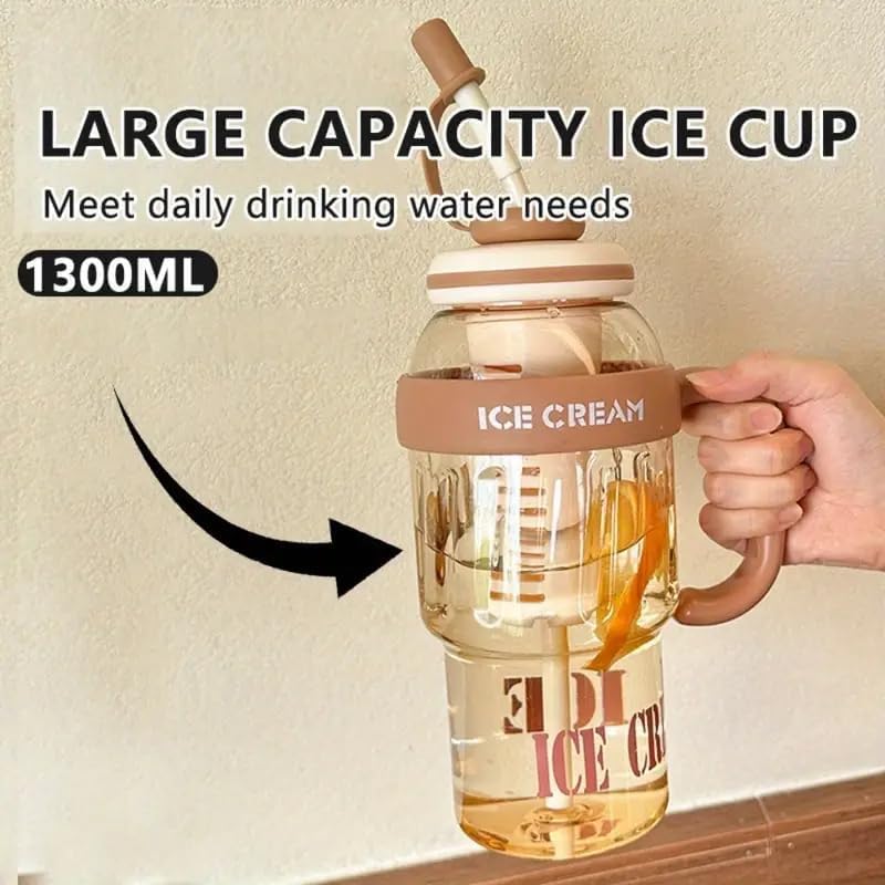 Cute Hydration Tumbler With Handle And Straw