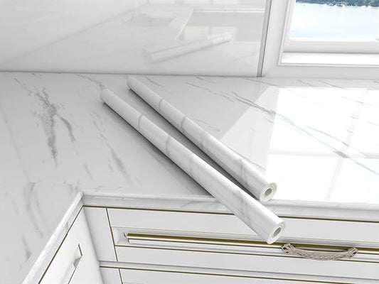 Elegant Marble Peel & Stick Wallpaper – Removable, Waterproof, Self-Adhesive