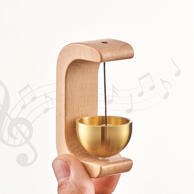 SereneWood Brass Door Chime – Elegant & Soothing