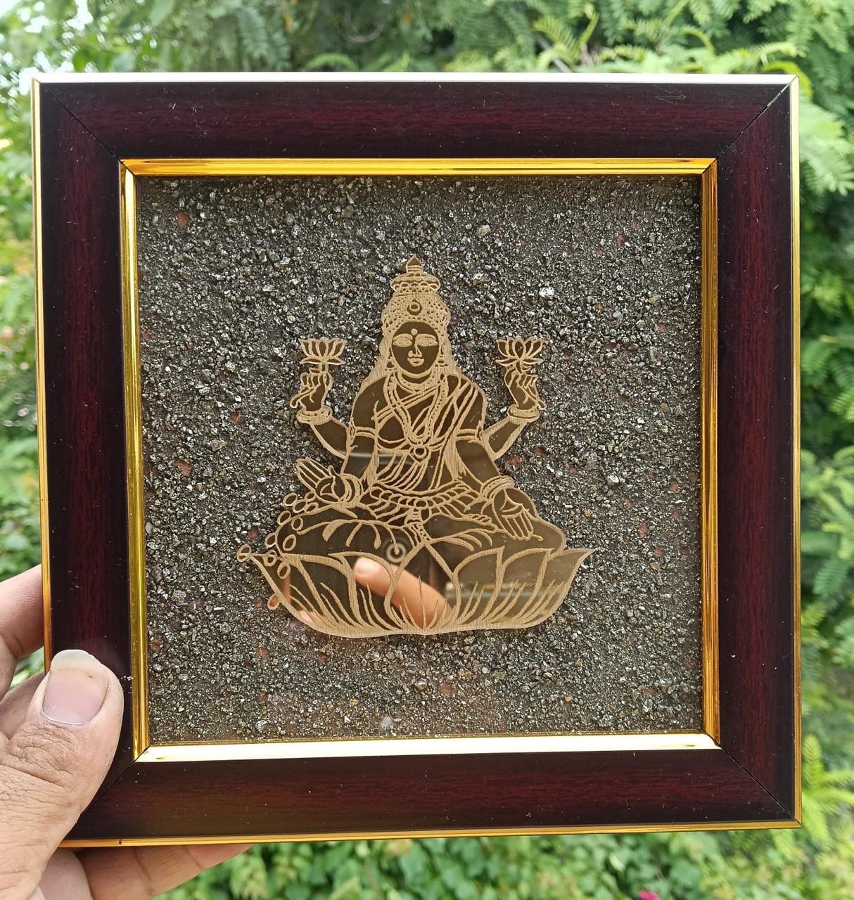 Original Pyrite Dust Mantra Frame – Sacred Vibration - Findoraa Special Find