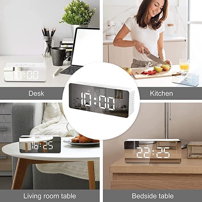 LED Mirror Digital Alarm Clock – Wake Up Beautifully, Without Your Phone