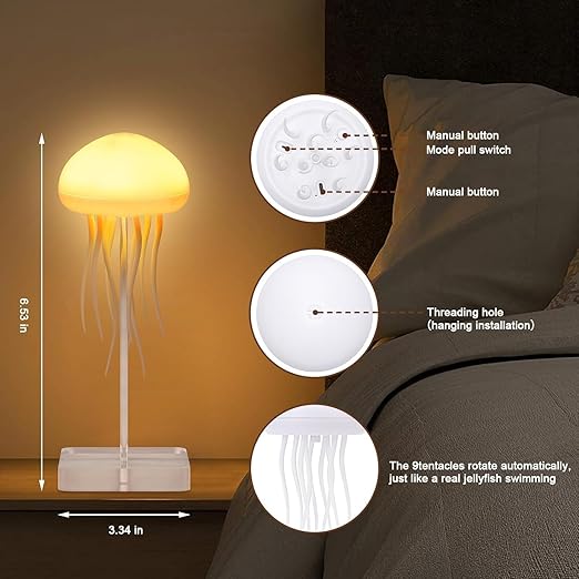 AquaGlow Jellyfish Lamp