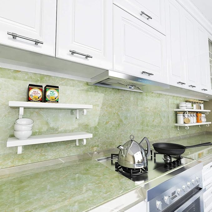 Italian Green Marble Self-Adhesive Wallpaper – Peel & Stick Vinyl
