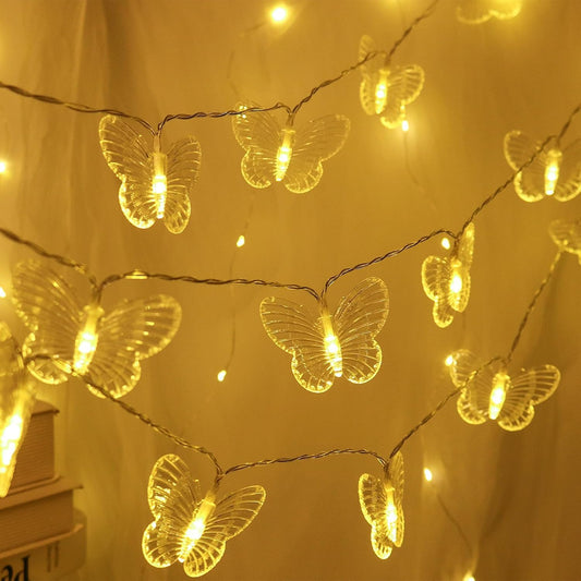 Decorative Butterfly String Lights – LED Wall Décor for Festivals & Home