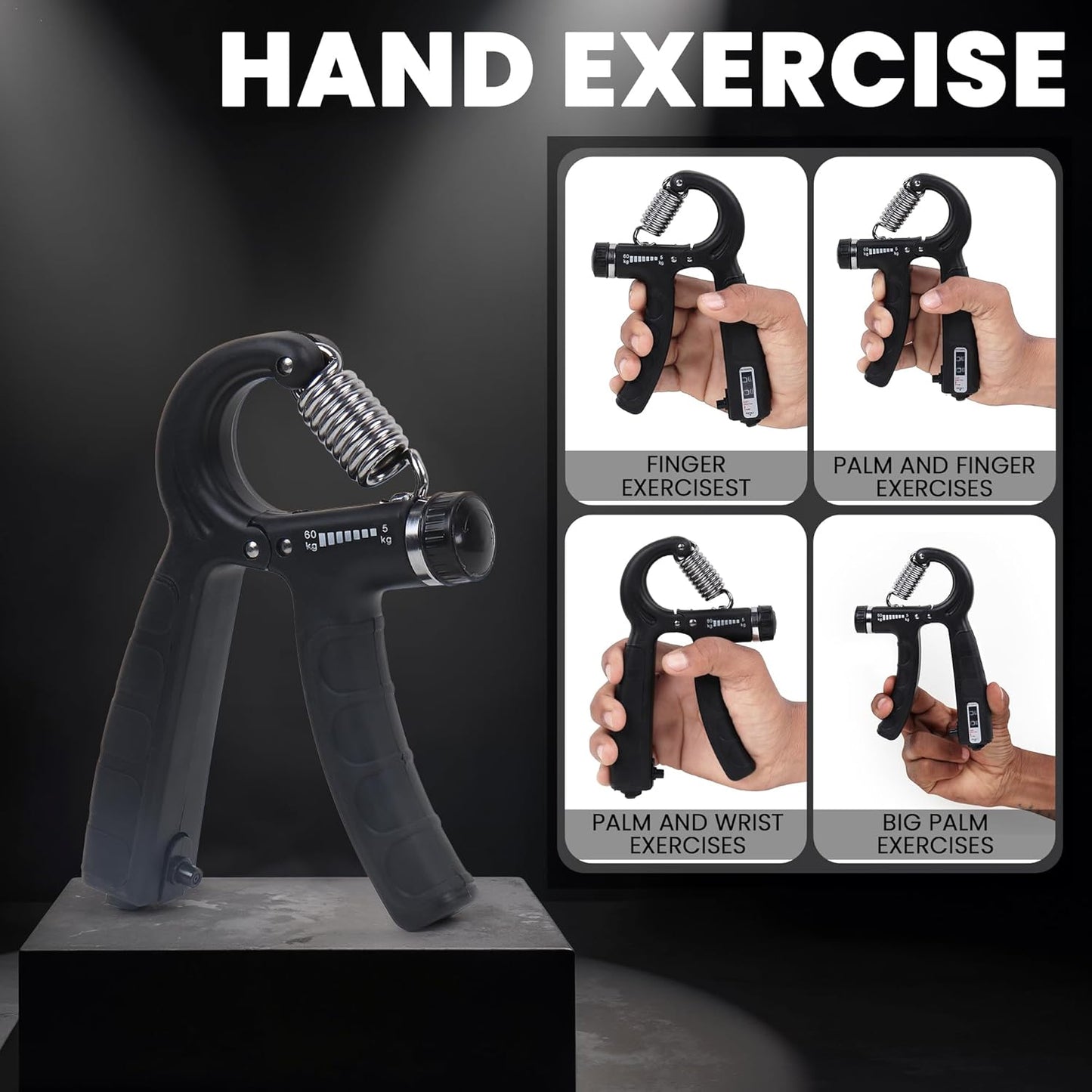GripMate Adjustable Strength Trainer – 10KG to 60KG