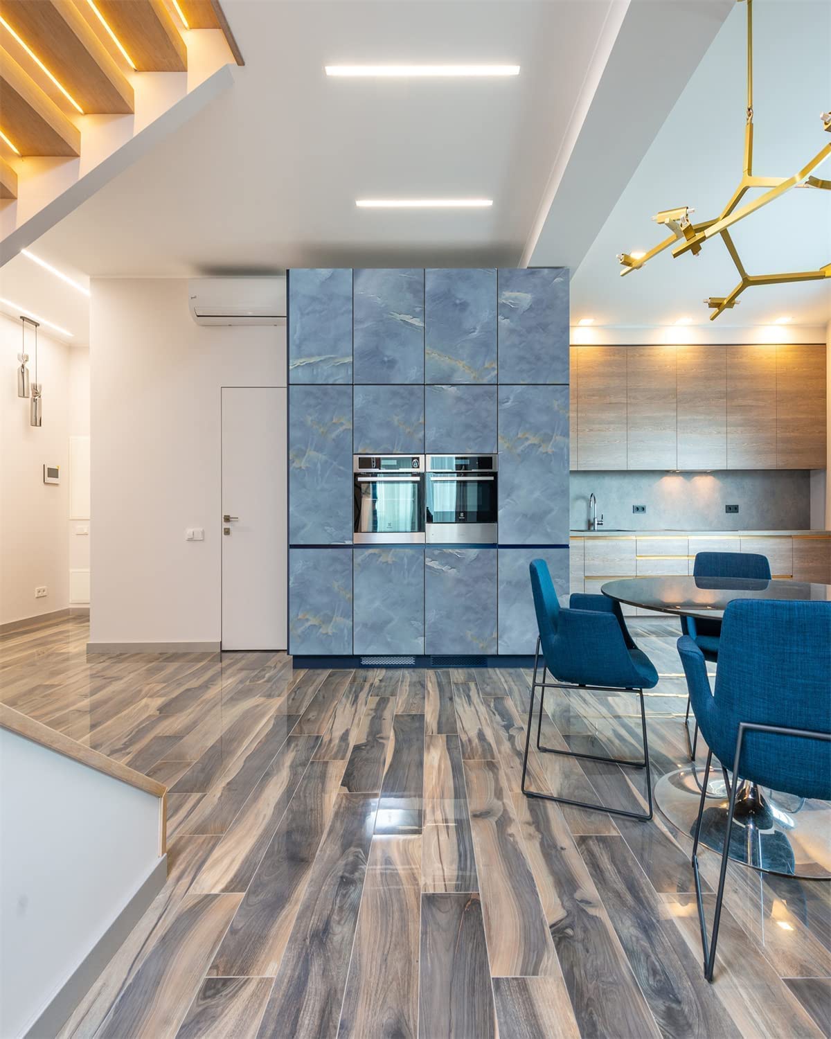 Blue Marble Peel & Stick Wallpaper – Kitchen & Home Decor