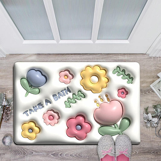 3D Anti-Skid Water Absorbent Mat – Style Meets Function