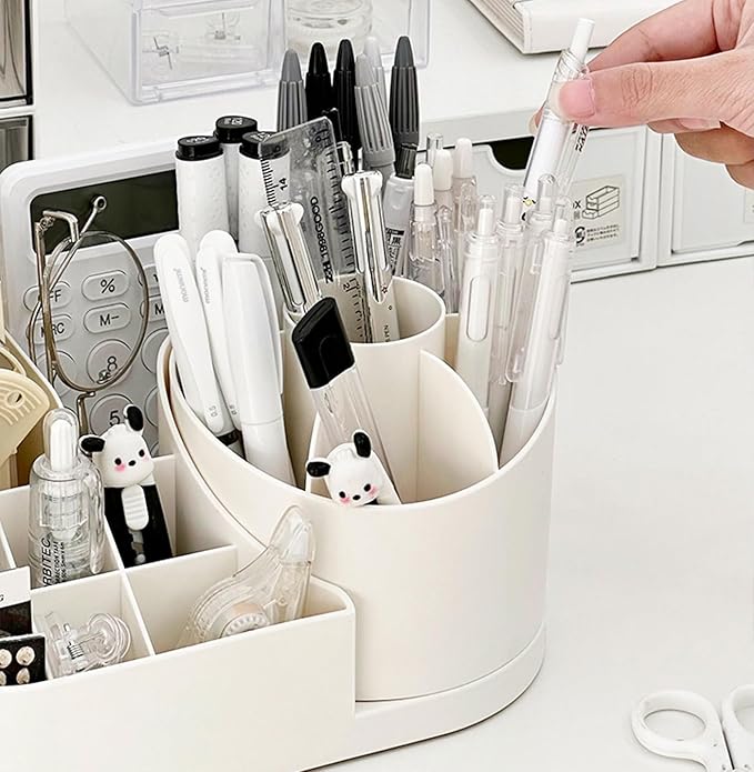 360° Rotating Makeup Organizer Box – Beauty at Your Fingertips