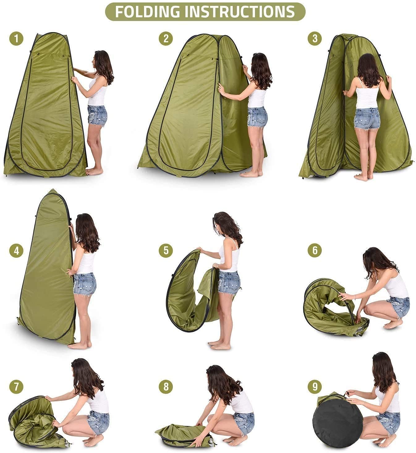 UtiliTent Pop-Up Privacy Tent – Portable Shelter