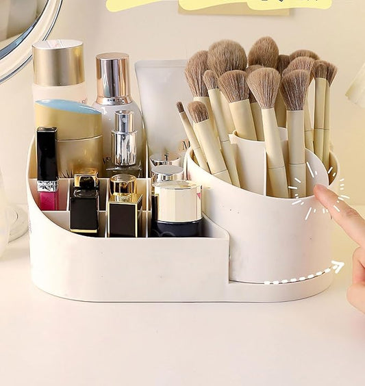 360° Rotating Makeup Organizer Box – Beauty at Your Fingertips
