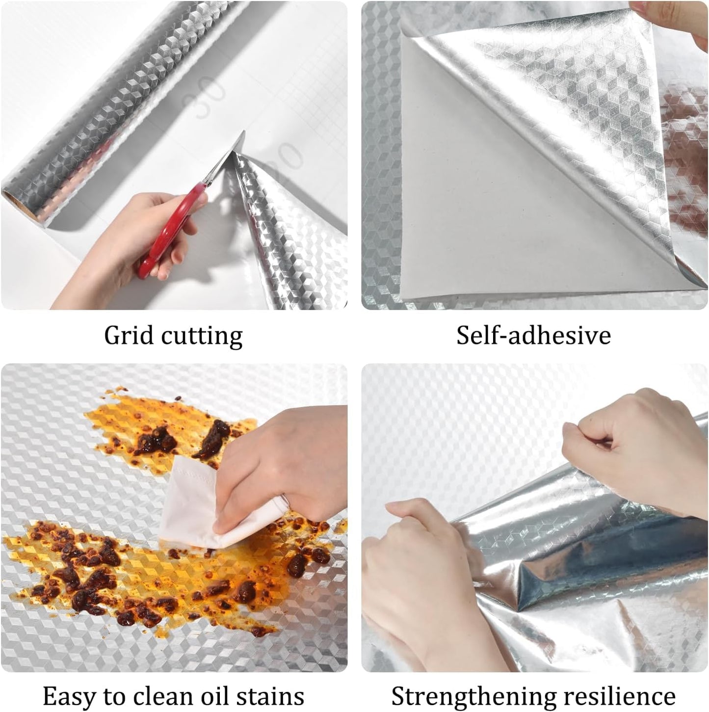 Self-Adhesive 3D PVC Kitchen & Wall Wallpaper – Waterproof & Oil-Proof