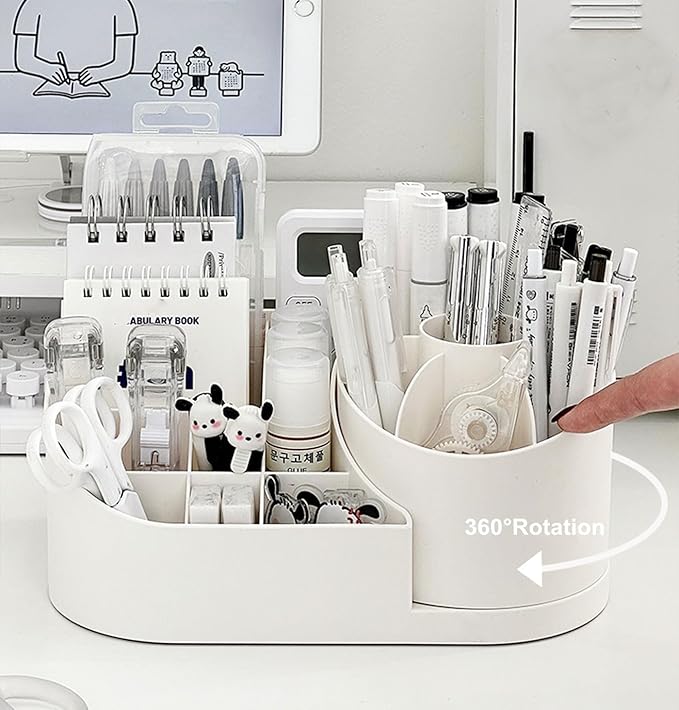 360° Rotating Makeup Organizer Box – Beauty at Your Fingertips