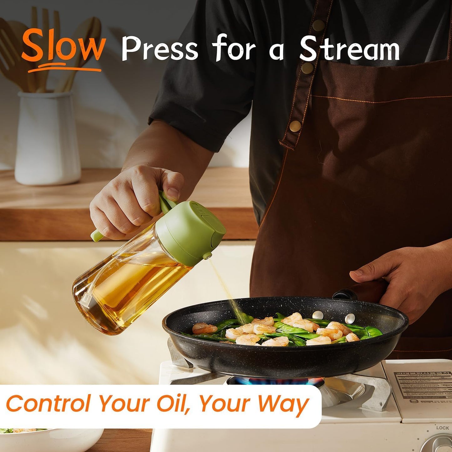 DualFlow™ 2-in-1 Oil Sprayer & Dispenser