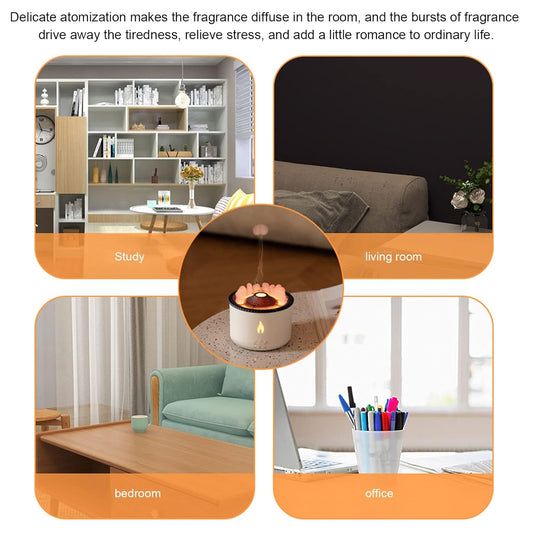 Flame Aroma Diffuser & Portable Humidifier