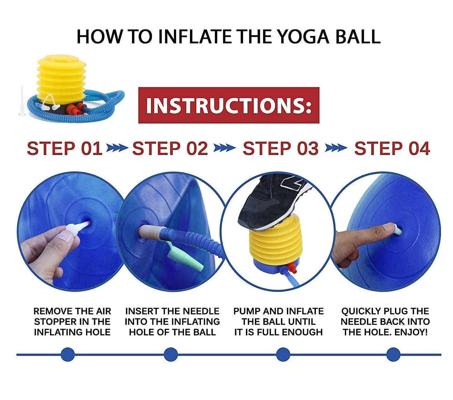 ProBalance 65cm Anti-Burst Fitness Yoga Ball