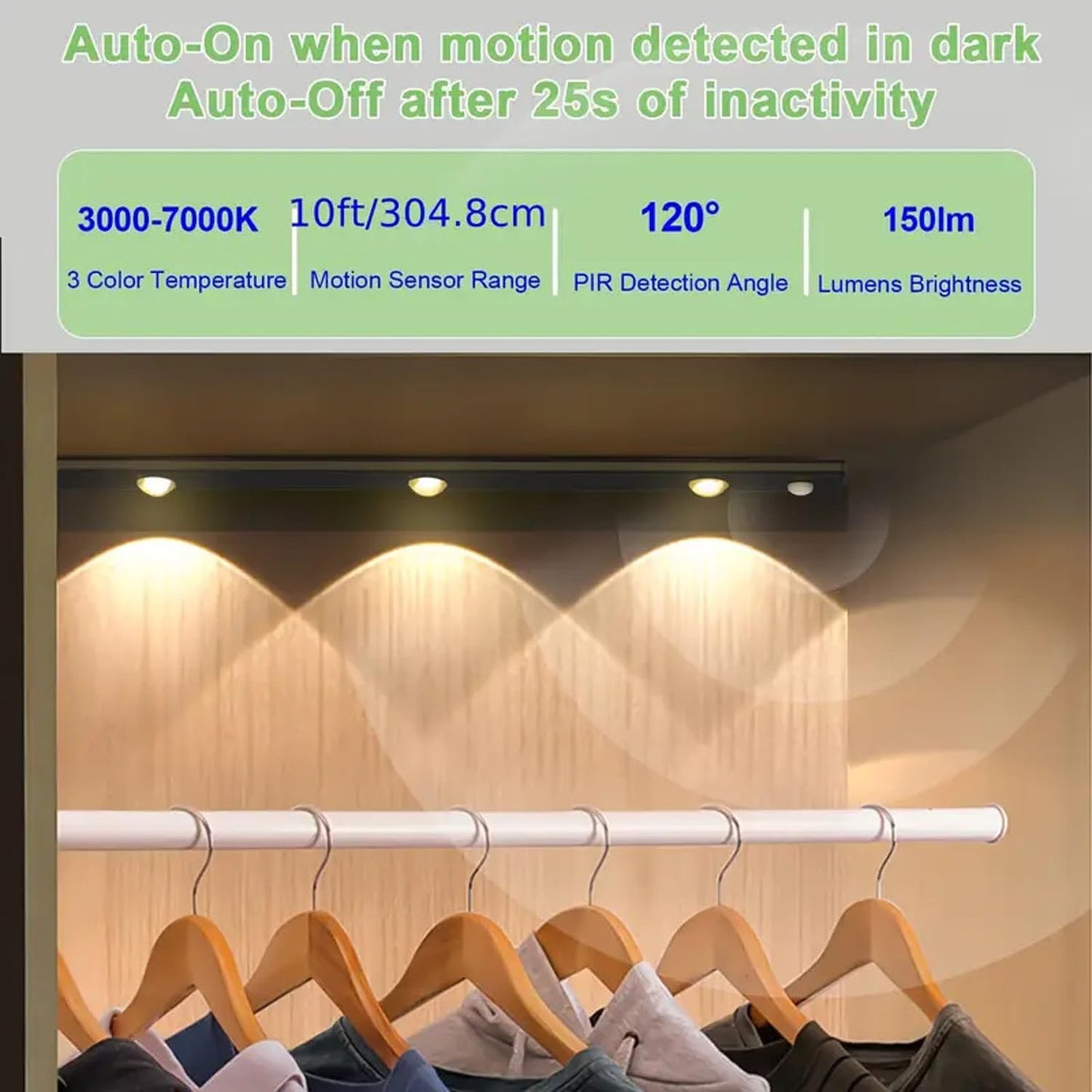 LED Motion Sensor Cabinet Lights