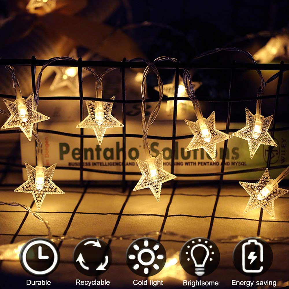 Starry Glow – 25 LED Warm White Fairy Lights (4M Copper Wire)