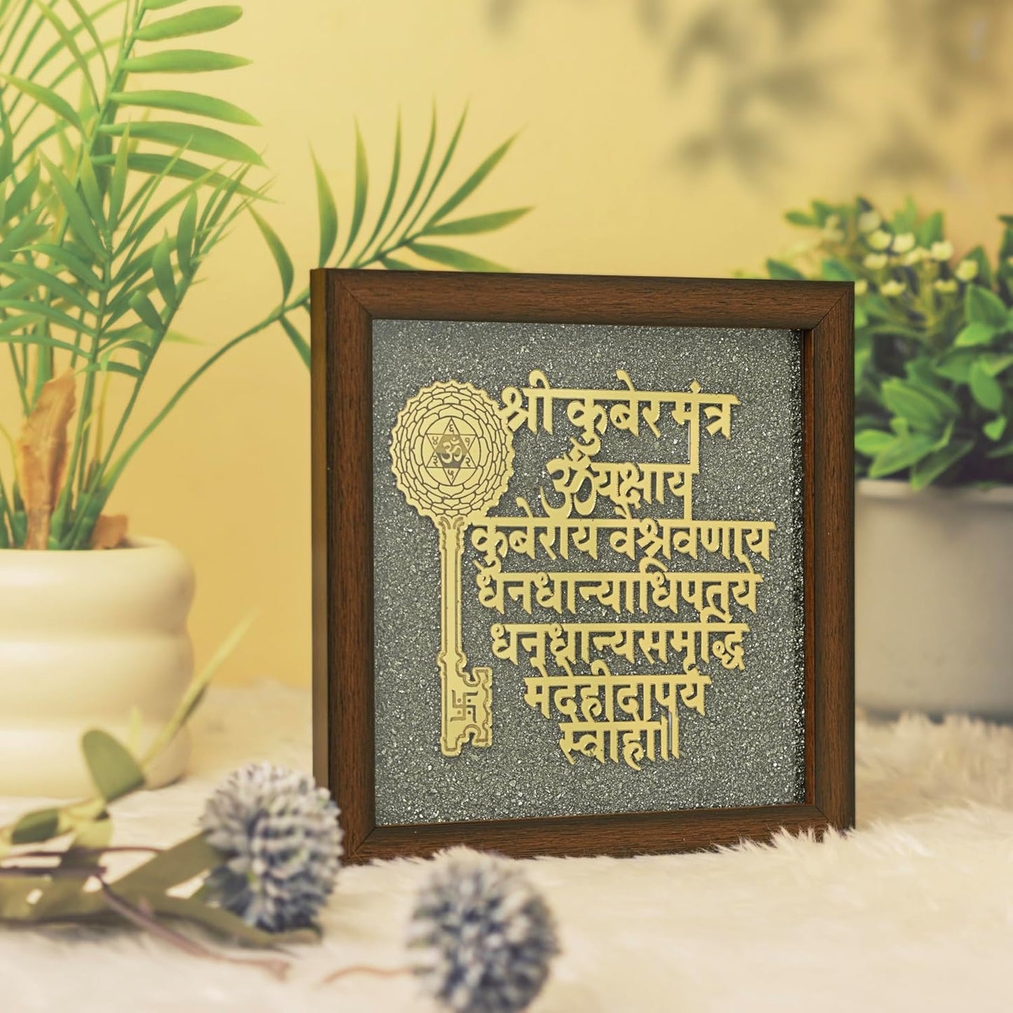 Original Pyrite Dust Mantra Frame – Sacred Vibration - Findoraa Special Find