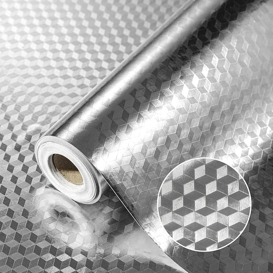 Self-Adhesive 3D PVC Kitchen & Wall Wallpaper – Waterproof & Oil-Proof