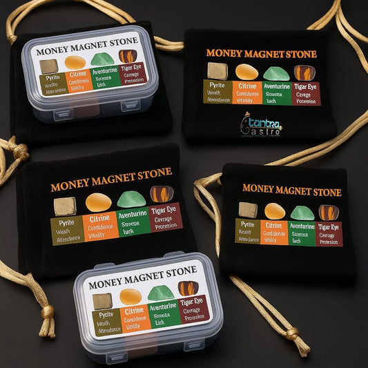 Money Magnet Stone Set – Attract Wealth, Success & Protection - Findoraa Special Finds